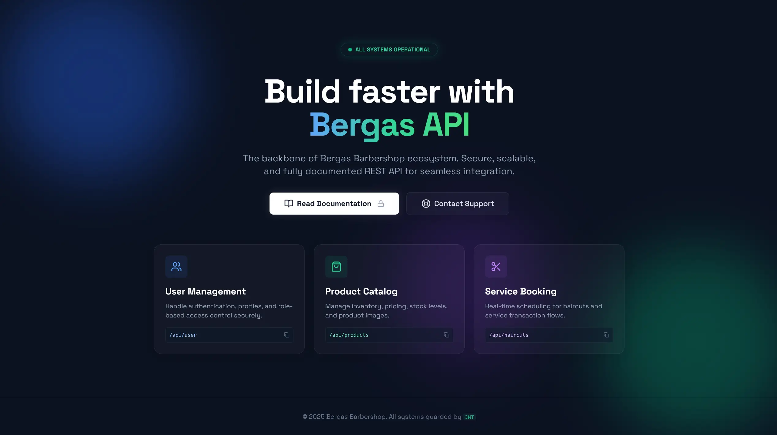 Bergas Barbershop | Backend
